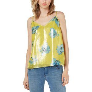 NWT BAR III METALLIC FLORAL TANK TOP -  M